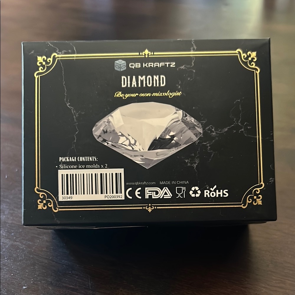 QB Kraftz Diamond Silicone Ice Molds